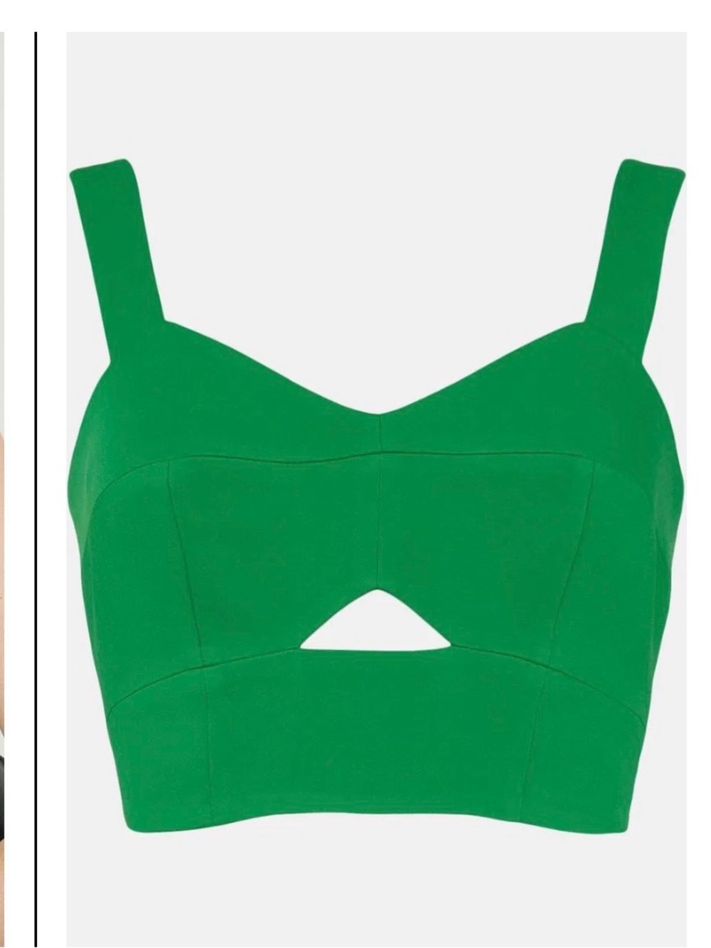 Karen Millen Structured Crop Tank Top